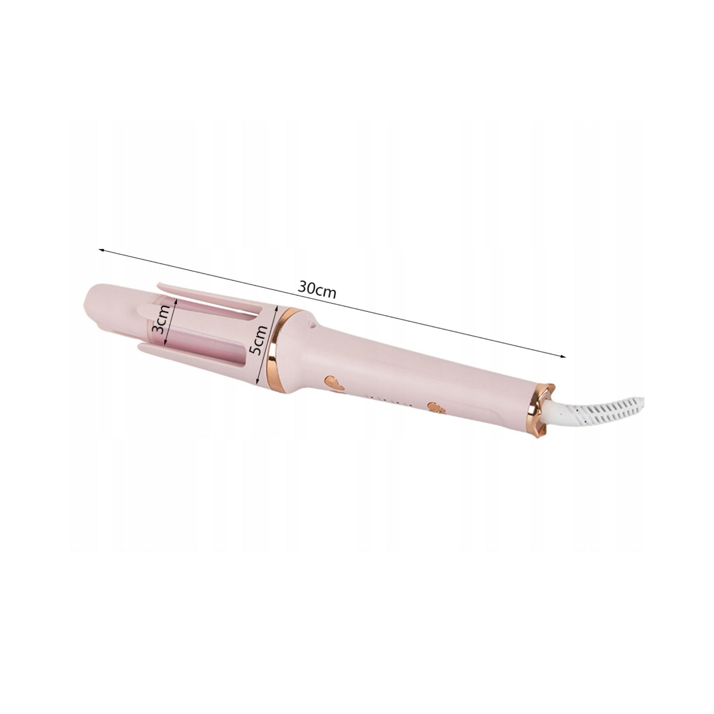 Pinza giratoria para hacer rizos